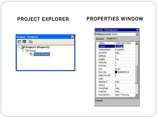 PROJECT EXPLORER PROPERTIES WINDOW
 