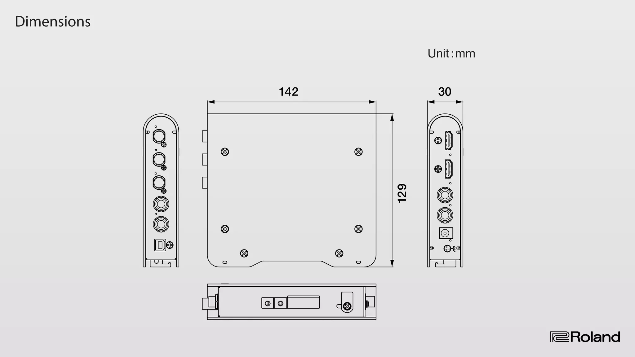 Dimensions
142
129
30
Unit:mm
 