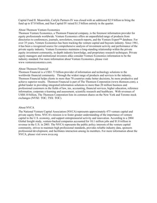   	VC Fundraising Q2 2005 