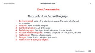 Wasif Sign Visual Communication- Lecture 1 Intro, Science of Seeing | PPTX