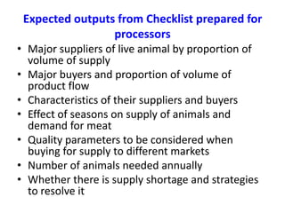 Approaches to value chain analysis for sheep and goat value chains development in Ethiopia 