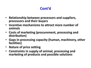 Approaches to value chain analysis for sheep and goat value chains development in Ethiopia 