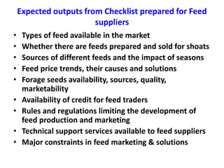 Approaches to value chain analysis for sheep and goat value chains development in Ethiopia 