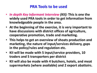 Approaches to value chain analysis for sheep and goat value chains development in Ethiopia 
