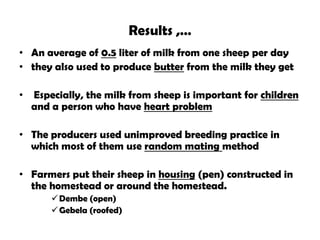 Value chain analysis of sheep in Atsbi district of Tigray Region, Ethiopia