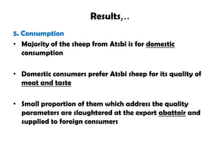 Value chain analysis of sheep in Atsbi district of Tigray Region, Ethiopia