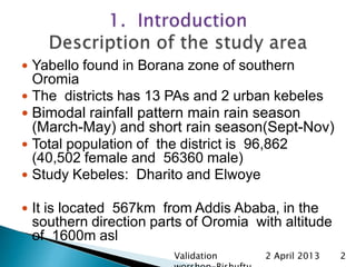 Goat value chains in Yabelo district of Borana zone, Ethiopia: Results of a rapid value chain assessment 