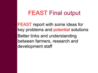 What does value chain assessment mean from the feed perspectives?