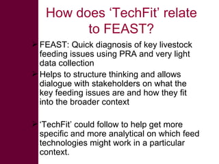 What does value chain assessment mean from the feed perspectives?