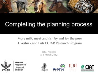 Value chain development in the Livestock and Fish Research Program