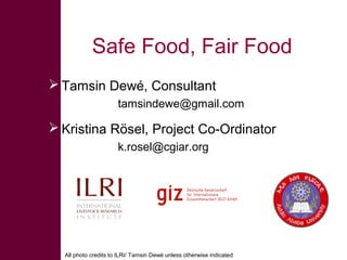 Safe Food, Fair Food: Summary of findings within lowland goat and sheep value chains in Ethiopia