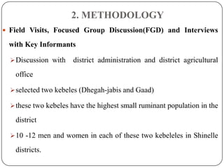 Goat value chains in Shinelle district, Somali zone, Ethiopia: Results of a rapid value chain assessment 