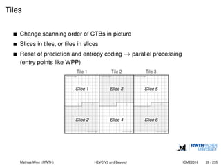 ICME 2016 - High Efficiency Video Coding - Coding Tools and ...
