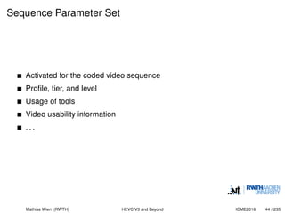 ICME 2016 - High Efficiency Video Coding - Coding Tools and ...