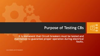 VCB Testing Methods for SF6 High voltage breakers | PDF