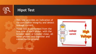 VCB Testing Methods for SF6 High voltage breakers | PDF