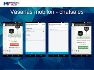 Vásárlás mobilon - chatsales
 
