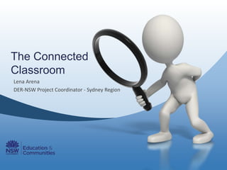 The Connected
Classroom
Lena Arena
DER-NSW Project Coordinator - Sydney Region
 