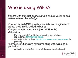 Blogs, Wikis, and ePortfolios: Benefits, Challenges, and Practical ...