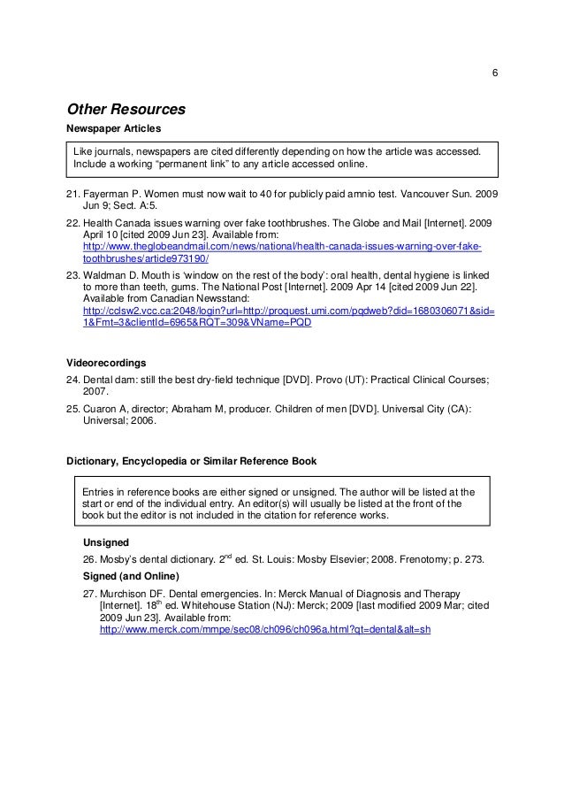 Dissertation (thesis): how to cite in Vancouver Style? – Grafiati