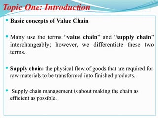 Value chain analysis and development and upgrading | PPTX