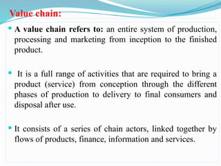 Value chain analysis and development and upgrading | PPTX