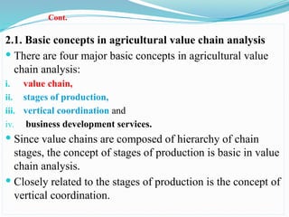 Value chain analysis and development and upgrading | PPTX