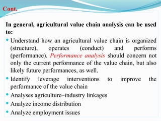 Value chain analysis and development and upgrading | PPTX