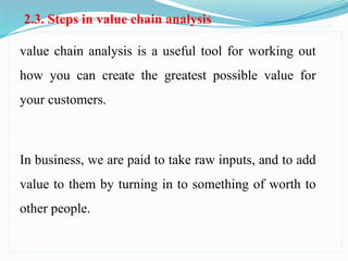 Value chain analysis and development and upgrading | PPTX