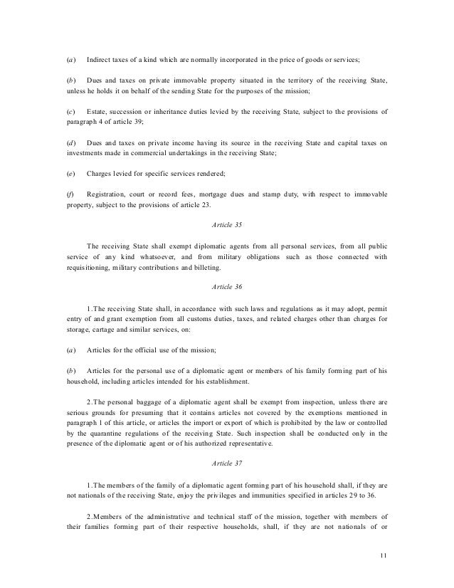 partie to vienna convention on diplomatic relations partie to vienna convention on diplomatic relations