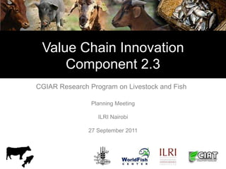 Update on value chain development theme