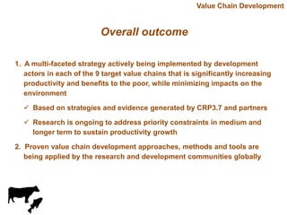 Update on value chain development theme
