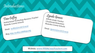 Introductions:
Website: www.STEMCrazyTeachers.com
 