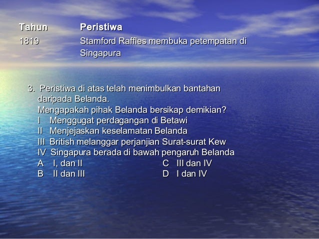 perjanjian london 1824 dan kesannya terhadap alam melayu