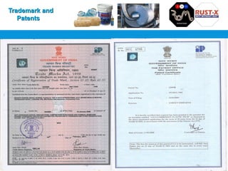 Trademark andTrademark and
PatentsPatents
6
 