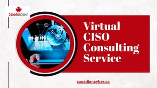 Virtual
CISO
Consulting
Service
canadiancyber.ca
 