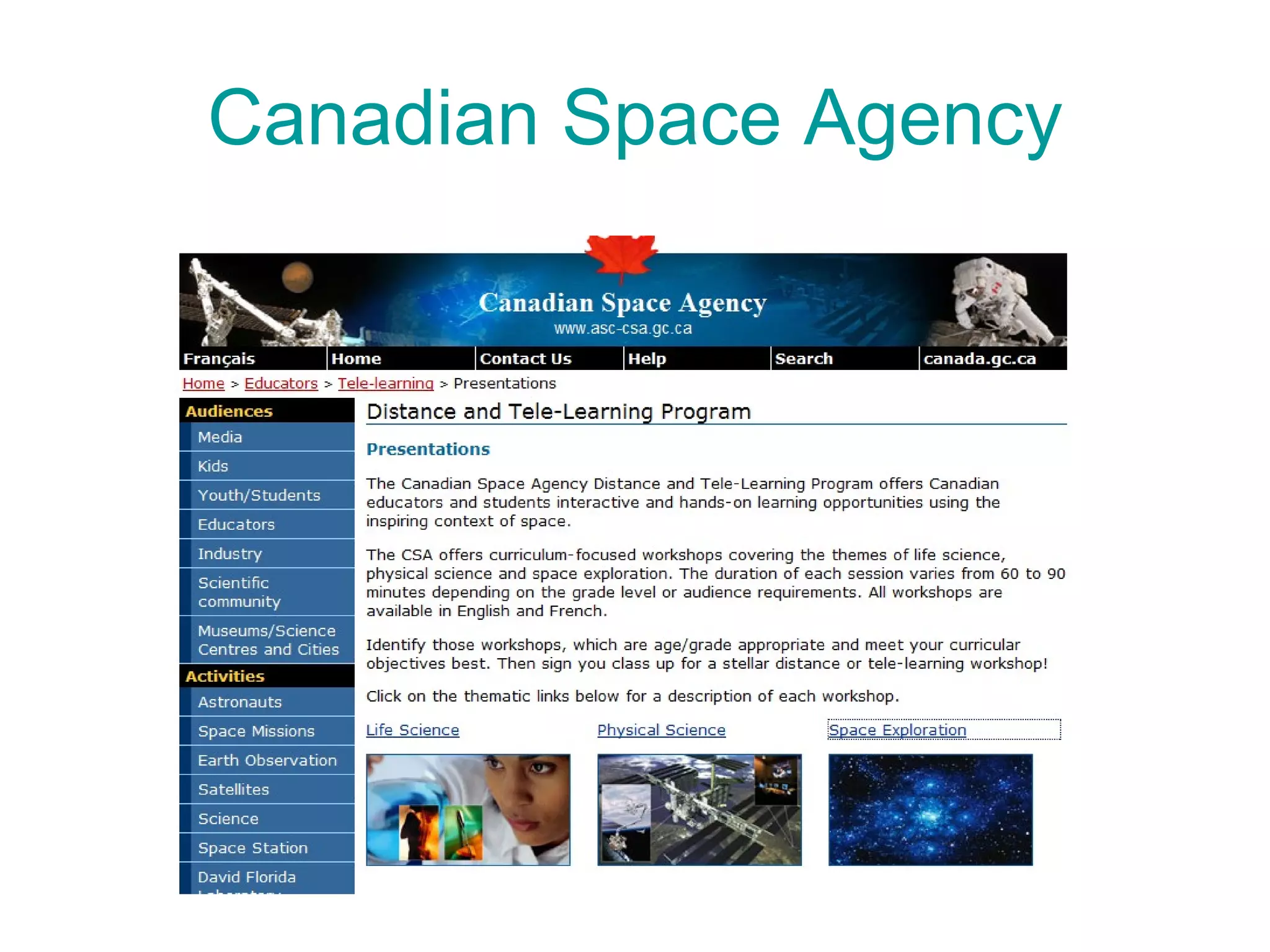 Canadian Space Agency 