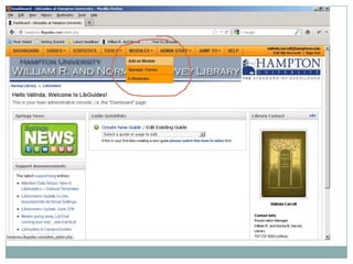 Libguide extras