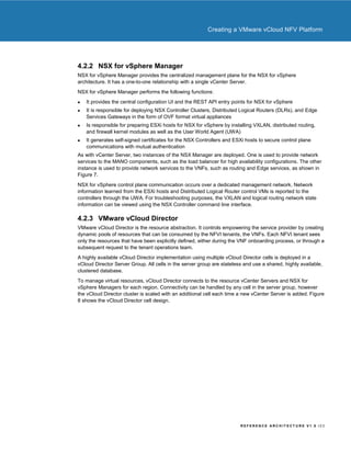 VMware vCloud NFV Reference Architecture | PDF