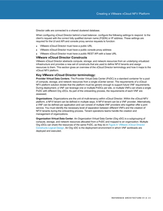 VMware vCloud NFV Reference Architecture | PDF