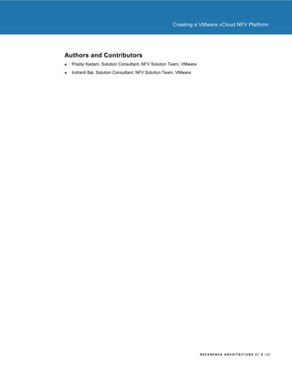 VMware vCloud NFV Reference Architecture | PDF