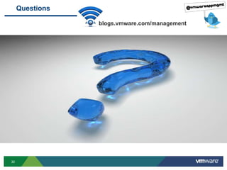 30
Questions
blogs.vmware.com/management
 