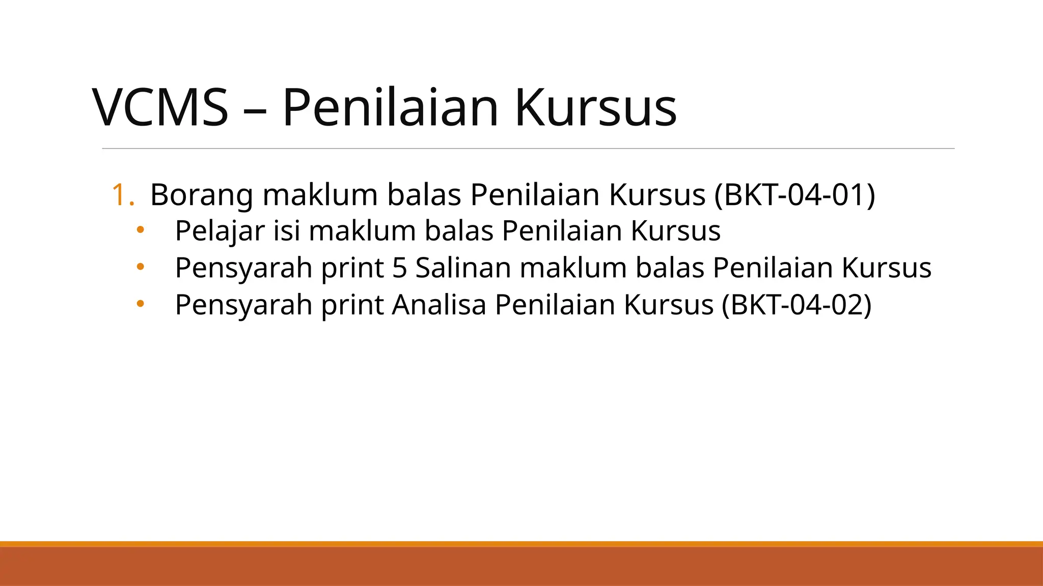 Vocational College Management System (VCMS) | PPTX