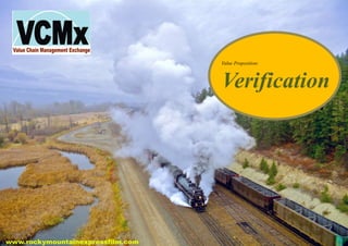 Value Proposition:
Verification
 