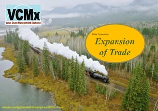Value Proposition:
Expansion
of Trade
 