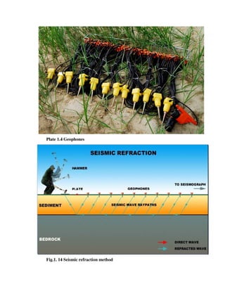 Plate 1.4 Geophones
Fig.1. 14 Seismic refraction method
 