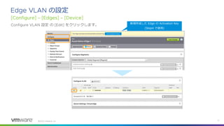©
の設定
設定 の をクリックします。 新規作成した Edge の Activation Key
(Step4 で使用)
 