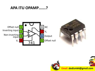 Email :dedismk4@gmail.com
APA ITU OPAMP…….?
 