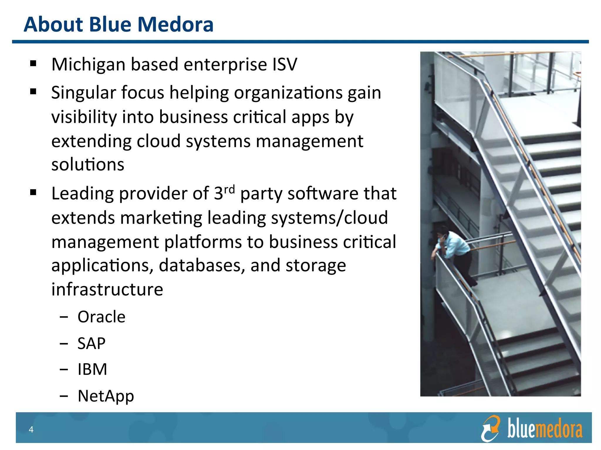 NetApp Storage | Management Pack
Connects directly to the NetApp OnCommand Unified
Manager (DFM) to collect metrics
Automatic detection and creation of object types
New vROps Resource Kinds for key NetApp objects
Relationship mapping between NetApp objects and the
virtual layer
Architecture Overview
• System
• Cluster
• Storage VM
• vFiler
• LUN
• Volume
• Aggregate
• Q-Tree
• Disk
• Entity Status
 