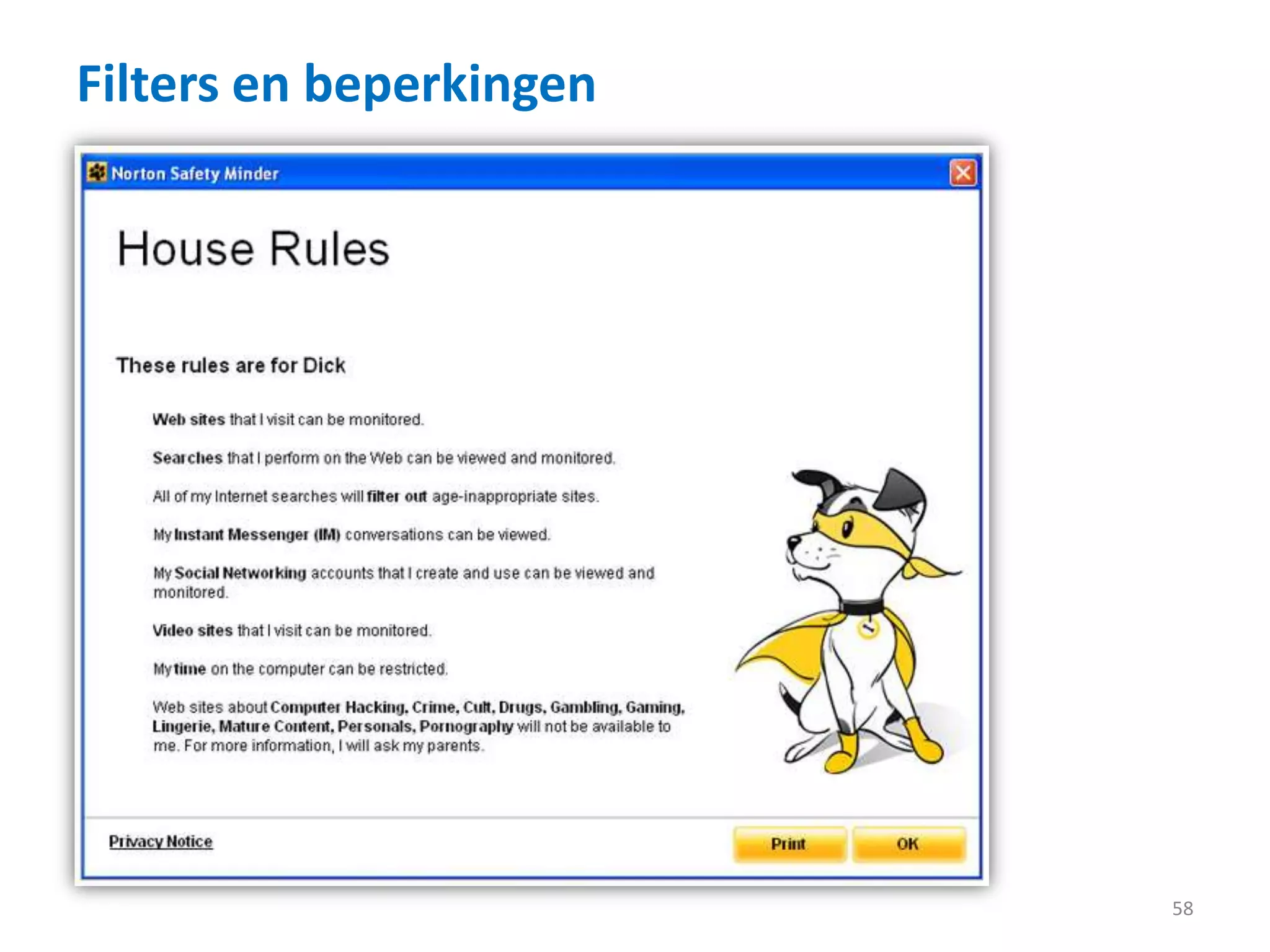 Filters en beperkingen
58
 